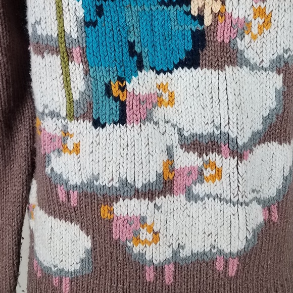 Vintage Italian Mob Farmer with Sheep Sweater - Picture 3 of 7